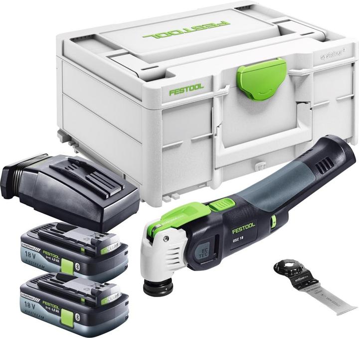 Actual product image Festool VECTURO OSC 18 E-Basic Battery Oscillator 18 V Starlock Max Brushless + 2x rechargeable battery 4.0