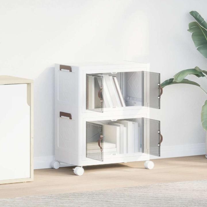 Actual product image vidaXL Storage box with wheels Stackable 2-tier 28 L (28 l)