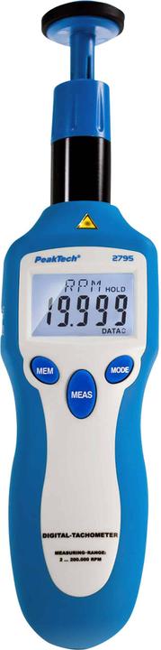 Immagine prodotto Peaktech Dispositivo di misurazione della velocità 2,5...99999 rpm 0,1 rpm ±0,05% ( 2795)