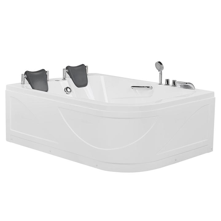 Immagine prodotto Beliani Vasca idromassaggio bianca ad angolo con LED 170 x 119 cm destra BAYAMO (318 l, 119 cm, 170 cm)