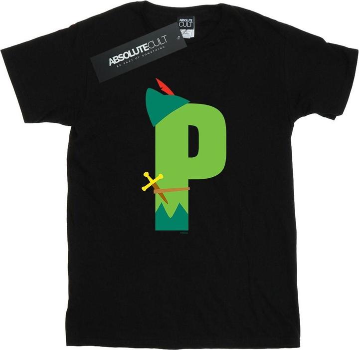 Actual product image Disney Boys Alphabet P Is For Peter Pan T-Shirt (140, 146)