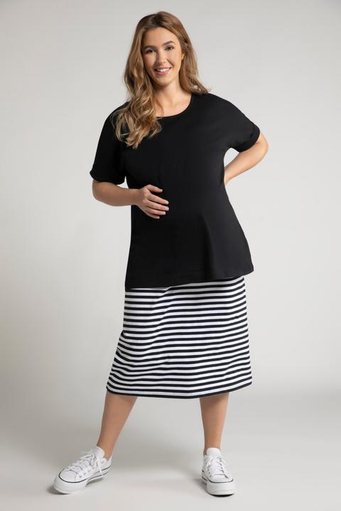 Produktbild Ulla Popken Bellieva-Kleid, Jersey, oversized, doppellagig, Halbarm, GOTS (54)