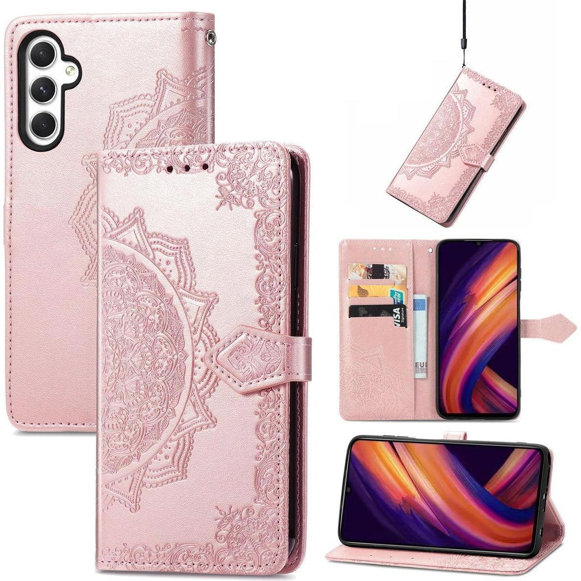König Design Schutz Handy Hülle für Samsung Galaxy A25 5G Case Cover Tasche Wallet Etuis Neu (Samsung Galaxy A25 5G), Sm...