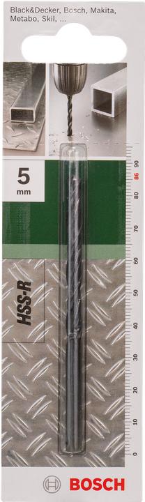 Actual product image Bosch Zubehör Metal drill HSS-R, DIN 338 D= 5.0 mm L= 86 mm (5 mm)