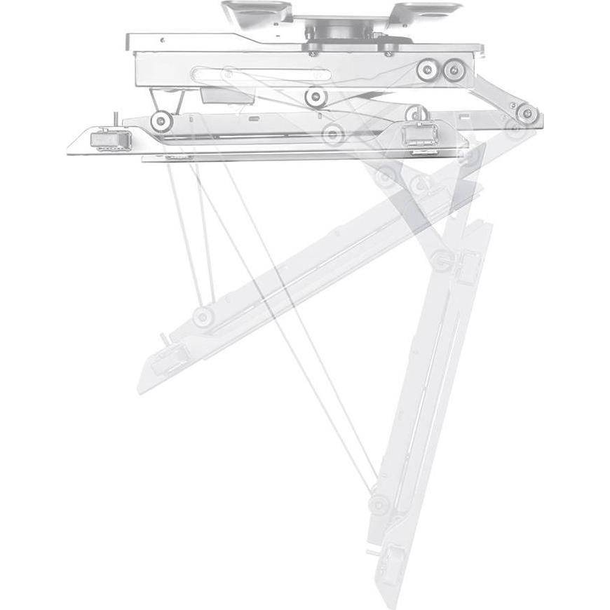 Thumbnail - myWall Motorisierter & klappbarer Deckenhalter für Flachbildschirme (Decke, 75"), Monitor Halterung, Weiss