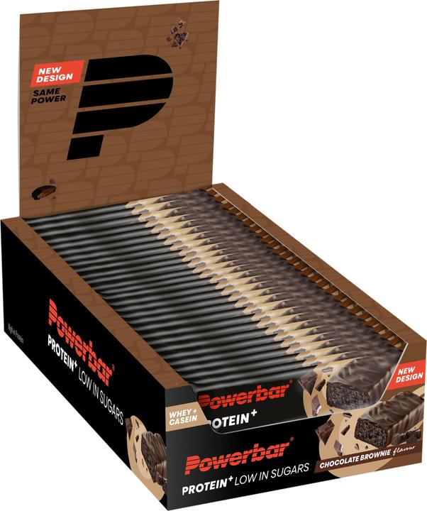 Produktbild Powerbar Protein Plus Low Sugar (Schokolade, Brownie, 16 Stk., 560 g)