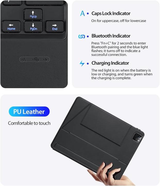 Image du produit Dux Ducis Étui pour clavier de la série DK (US, Apple iPad Air 2020, Apple iPad Pro 11 2020)