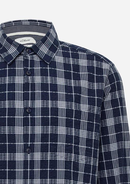 Produktbild S.Oliver Hemd Regular Fit: Kariertes Baumwollhemd aus Seersucker (XL)