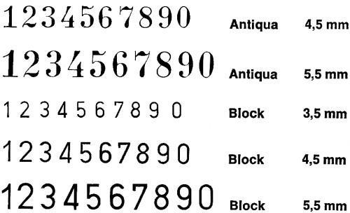 Image du produit Reiner Tampon numérique RH201025 Bloc 4,5mm