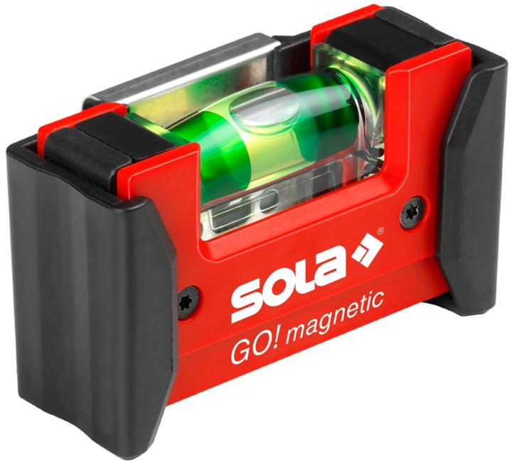 Actual product image MGA Sola GO! magnetic CLIP - Mini spirit level magnetic made of fibreglass-reinforced plastic - (7.50 cm)