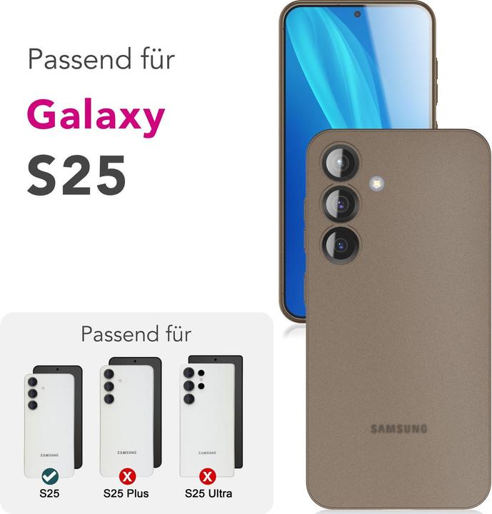 Produktbild Nalia Phantom - Extrem Dünne 0,3mm Mattierte Hülle - Ultra Slim Hardcover (Samsung Galaxy S25)