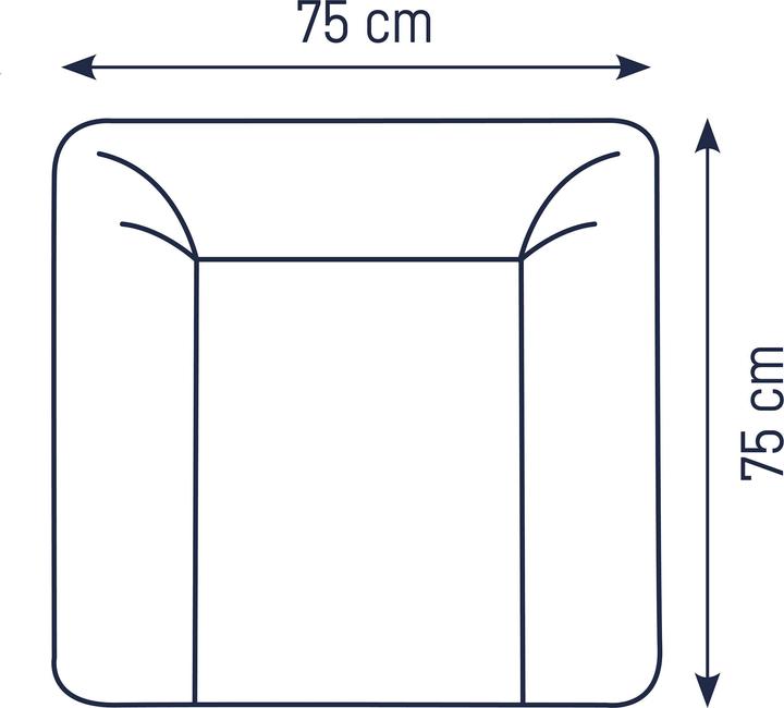 Actual product image Julius Zöllner Softy" changing mat, Traumhase (75 x 85 cm)