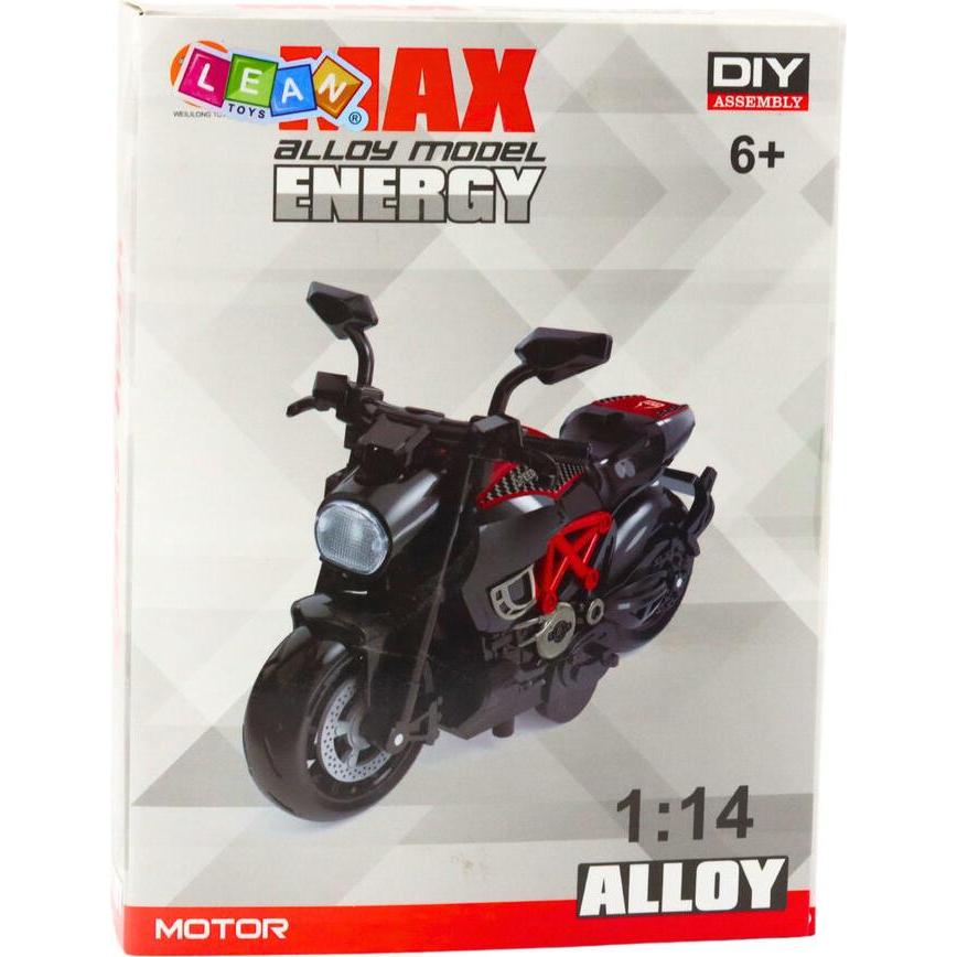 [n]fibrecare Motorrad zum Zusammenbauen Twisting Metal 1:14 DIY Blau