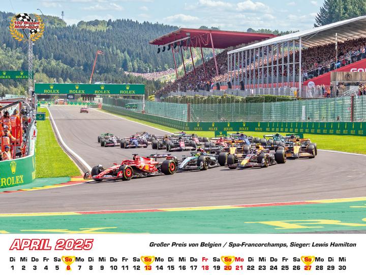 Produktbild Formel 1 Kalender 2025