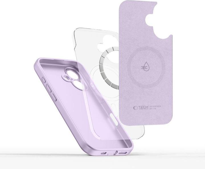 Produktbild Tech-Protect Liquid Silicone MagSafe iPhone 16e Case - Purple (Apple iPhone 16e, Apple iPhone 17e)