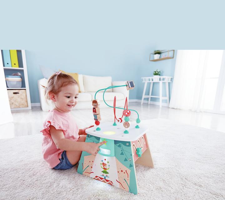 Actual product image Hape Circus Activity Cube