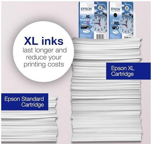 Actual product image Epson 27XL Multipack DuraBrite Ultra (M, C, Y)