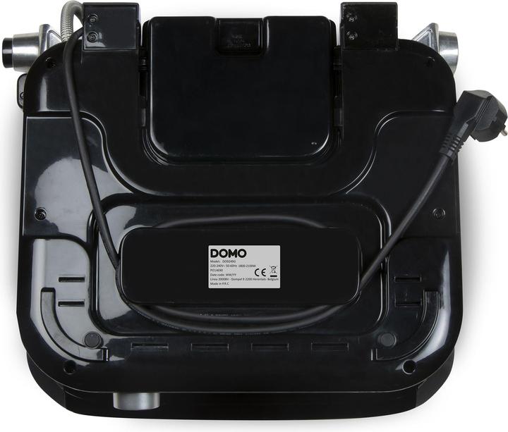 Produktbild Domo Genius Elektro Kontaktgrill Antihaftbeschichtung, mit Display Edelstahl, Schwarz