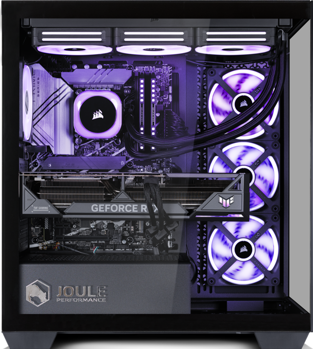 Actual product image Joule Performance High End Gaming PC ICUE LINK RTX5090 R7X3D 64GB 4TB L1134559 (AMD Ryzen 7 9800X3D, 64 GB, 4000 GB, GeForce RTX 5090)