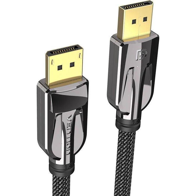 Vention Display Port cable 2x Male, HCABF 8K 60Hz, 1m (black) (1 m, DisplayPort), Video Kabel