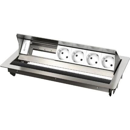 Kindermann, Steckdosenleiste, 7492000064. Breite: 340 mm, Höhe: 77 mm, Tiefe: 190 mm (6 x, GST18)