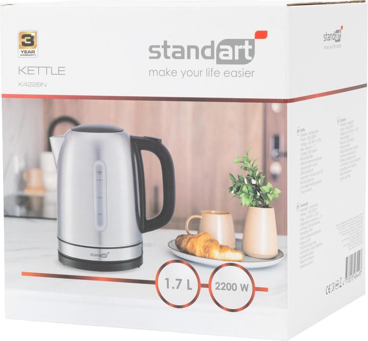 Actual product image Standart Electric kettle K422BN, 1.7 l, grey (1.70 l)