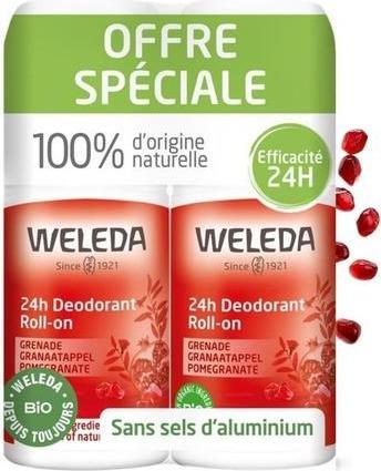 Image du produit Weleda Lot de 2 Déodorants Grenade, 2 x 50 ml (Roll-on, 50 ml)