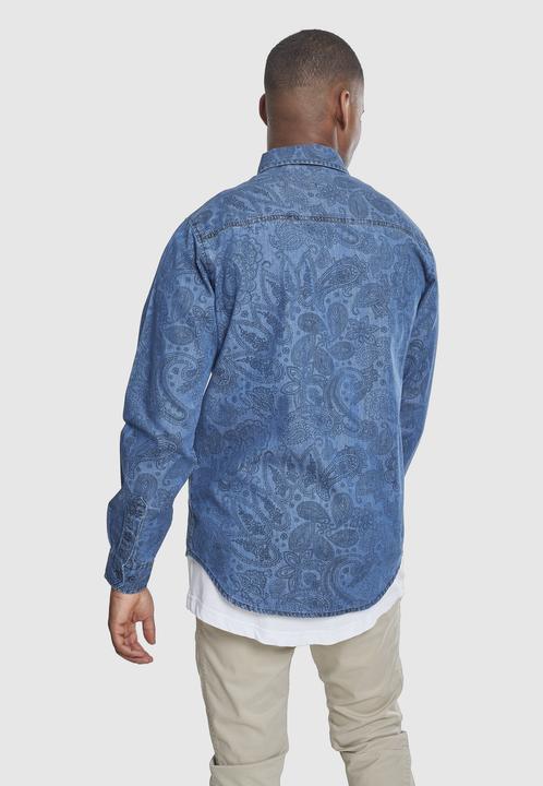 Produktbild Urban Classics Printed Paisley Denim Shirt (S)
