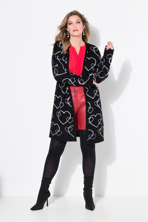 Produktbild Miamoda Strickjacke, Classic Fit, Herzmuster (46, 48)