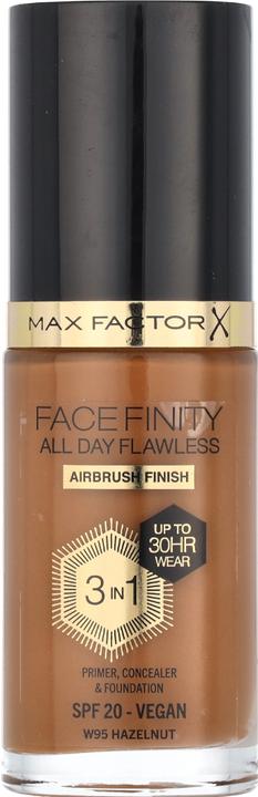 Image du produit Max Factor FACEFINITY ALL DAY FLAWLESS 3 IN 1 fond de teint #W95-hazelnut 30 ml (W95-Hazelnut)