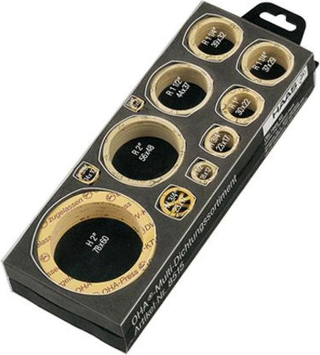 Haas & sohn HAAS gasket block OHA 8515 221 pcs, Mul, equipped on both sides, black