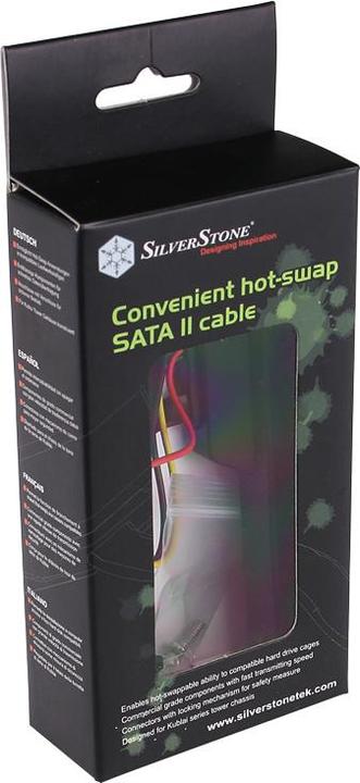 Actual product image Silverstone SST-CP05 Hot-swap SATA II module with cable (50 cm, 4 pin PWM, SATA II)