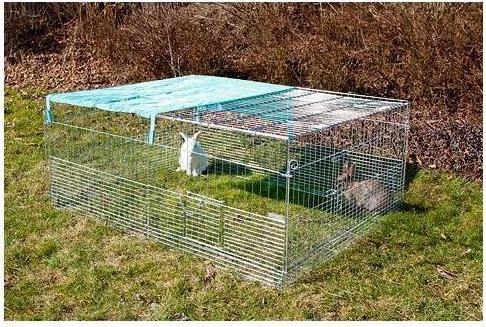 Produktbild Kerbl Jungtierfreilaufgehege mit Ausbruchsperre 144x112x60cm