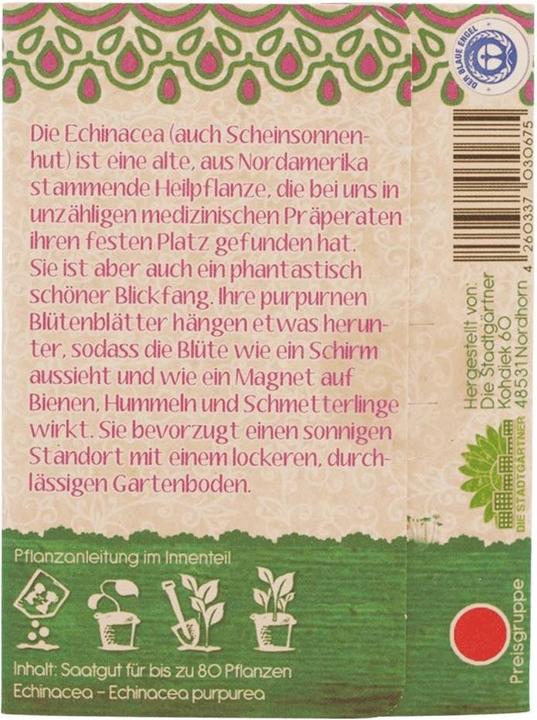 Produktbild Saatgeschwister Minigarten Echinacea (Blumensamen)