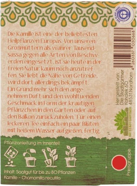 Produktbild Saatgeschwister Minigarten Kamille (Blumensamen)