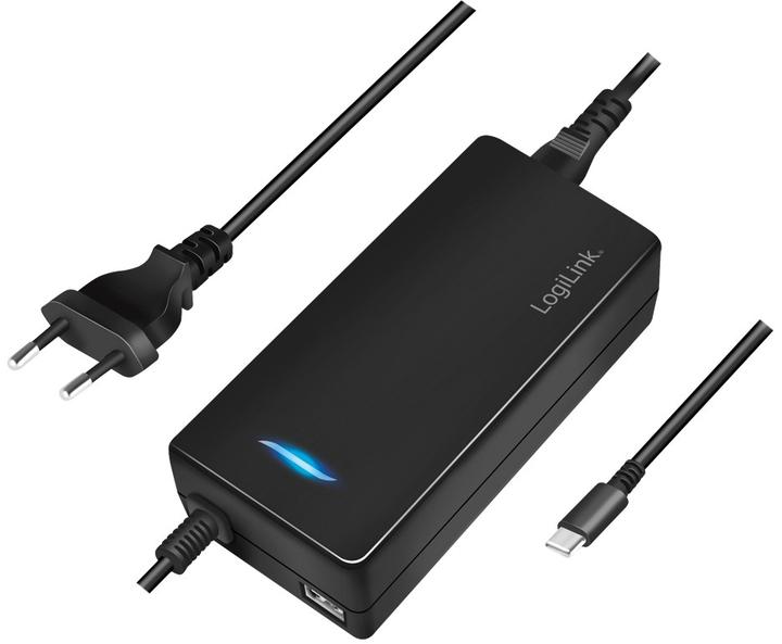 LogiLink USB-C-bureaulader voor 2 apparaten, 1x USB-C PD & USB-A, 112 W (112 W, 1 portie)