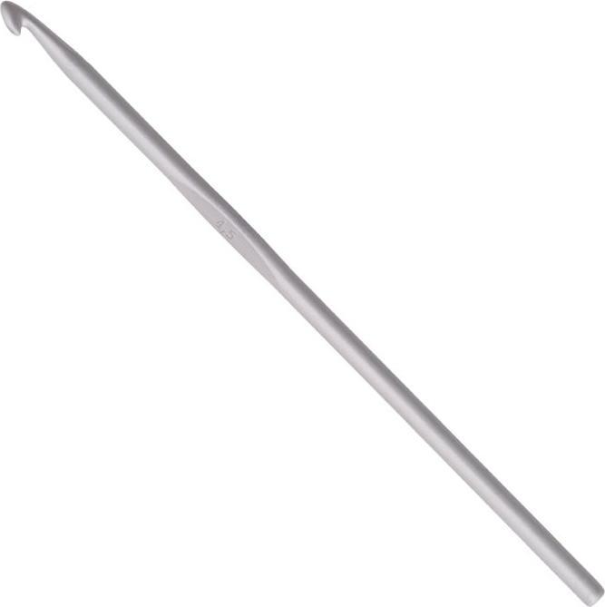 Actual product image addi Wool crochet hook alu grey 15cm size 4.5