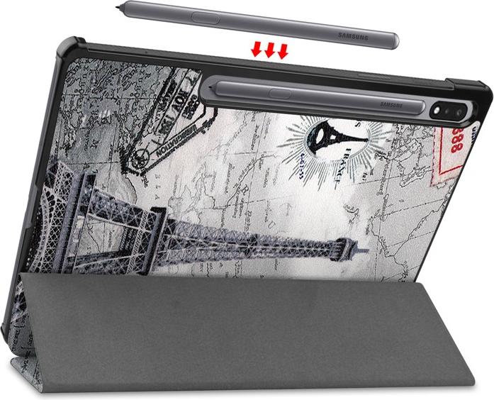 Productafbeelding Cover-Discount Galaxy Tab S8+ / S7+ / FE (12.4) - Tri-fold Smart Case (Samsung Galaxy Tab S7 FE, Samsung Galaxy Tab S7+, Samsung Galaxy Tab S8+)