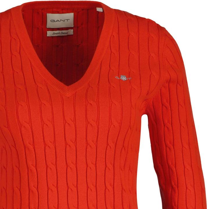 Produktbild GANT Stretch Cotton Cable V-Neck (L)