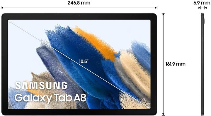 Produktbild Samsung Galaxy Tab A8 (nur WLAN, 10.50", 32 GB, Gray)