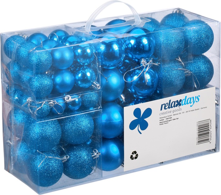 Actual product image Relaxdays Christmas Bauble Set of 100 (100 -part)
