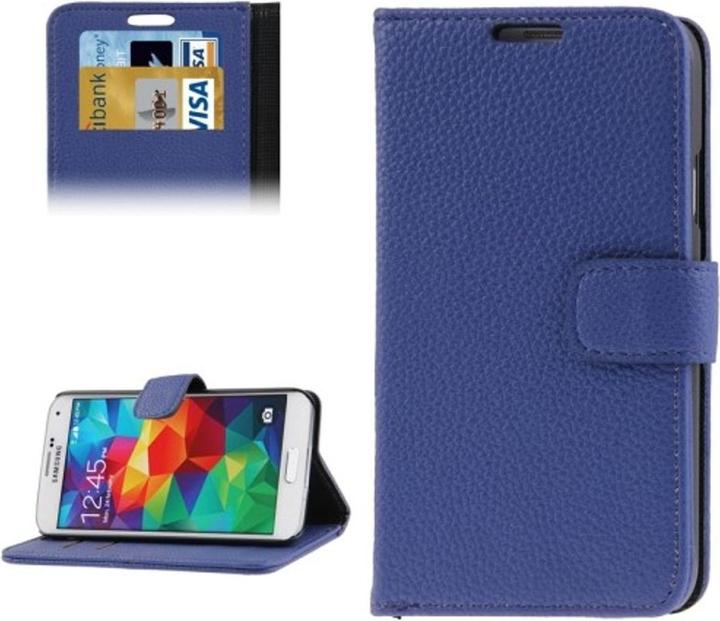 Produktbild König Design Schutzhülle Handytasche (Flip Quer) für Handy Samsung Galaxy S5 / S5 Neo Blau (Samsung Galaxy S5, Samsung Galaxy S5 Neo)
