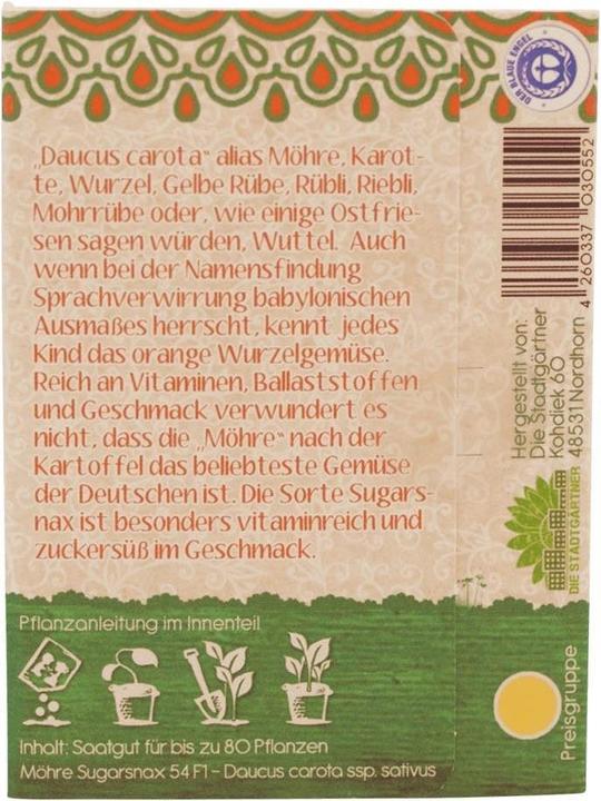 Produktbild Saatgeschwister Minigarten Möhre (Gemüsesamen)