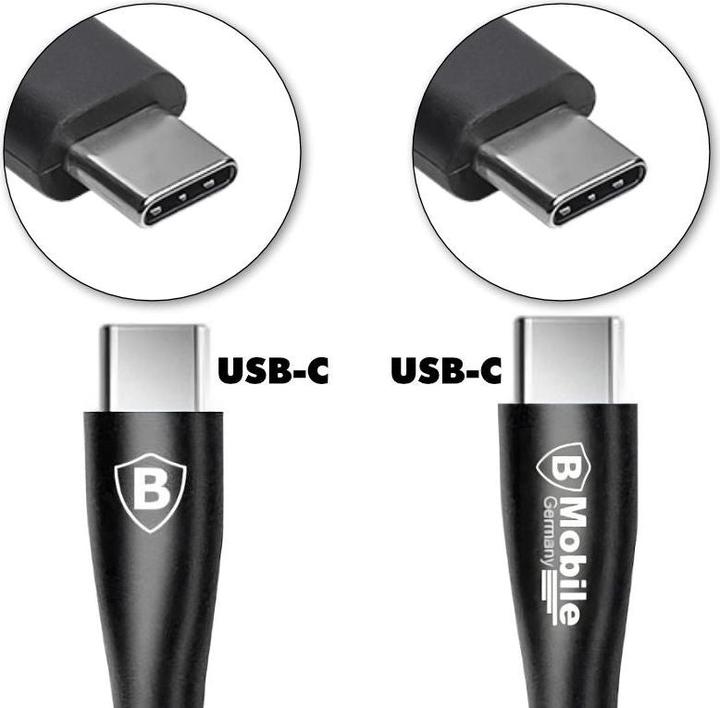 Actual product image Hermex USB-C to USB-C Cable with USB Power Adapter Quick Charge Adapter (20 W, 2 ports)