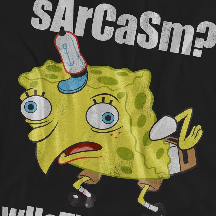 Produktbild Spongebob Squarepants Sarcasm Meme TShirt (S)