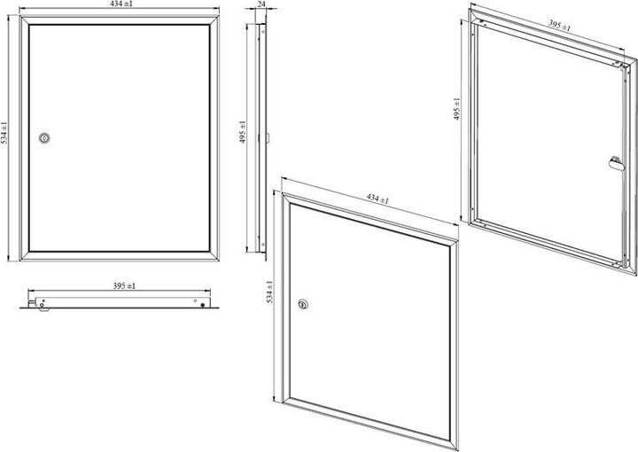 Productafbeelding Haushalt REVISIE DEUREN 400X500, MET SLOT