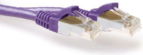 Produktbild ACT Purple 10 meter LSZH SFTP CAT6A patch cable snagless with RJ45 connectors (S/FTP, CAT6a, 10 m)