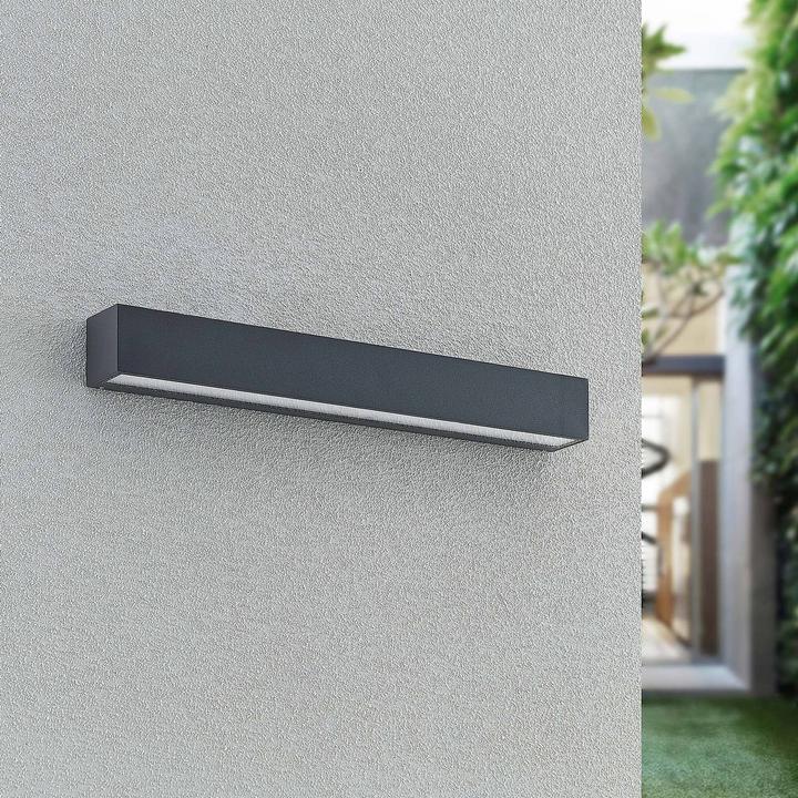 Image du produit Arcchio Lengo Applique murale LED CCT 50cm, 1-flamme graphite (1175 lm)