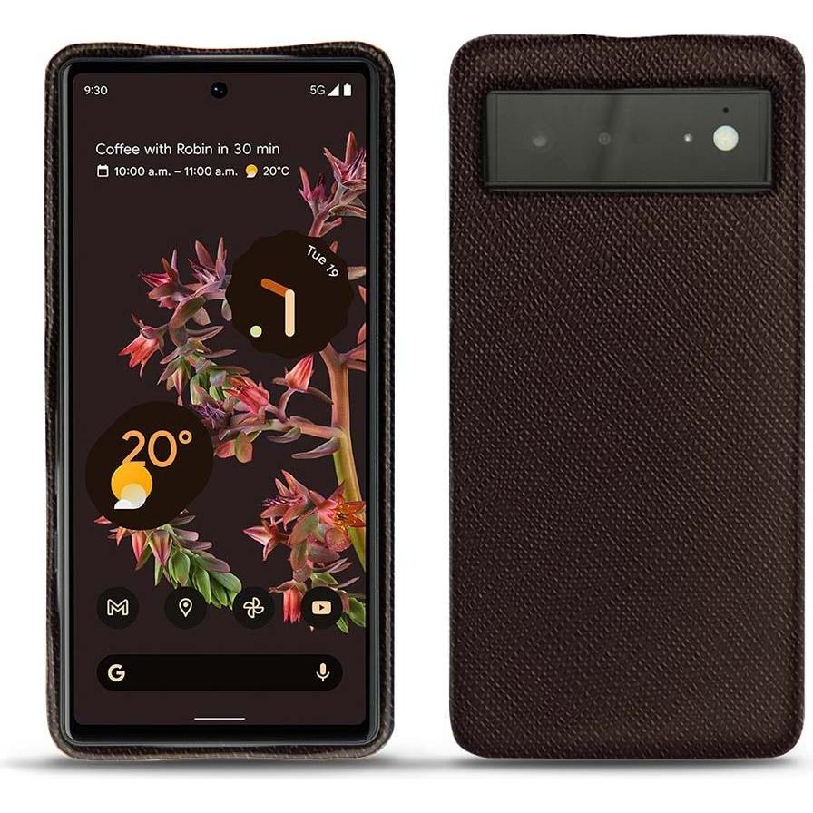 Noreve Lederschutzhülle (Google Pixel 6), Smartphone Hülle, Braun