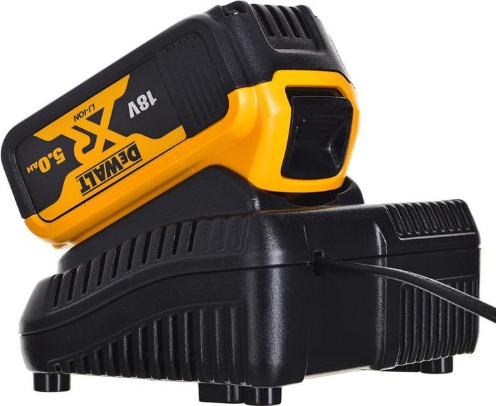 Actual product image DeWalt 18 Volt cordless drill / with 3 x 5Ah + angle drill attachment DT20502 (Rechargeable battery operated)